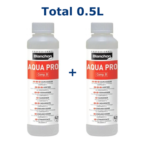 Blanchon Hardener Aqua Pro 0.5 ltr (two 0.25 ltr cans) 01790008